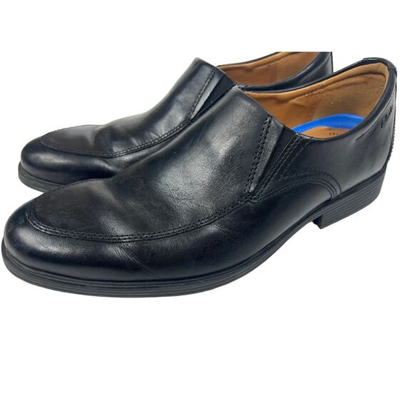 Clarks Black Leather Whiddon Step loafer Men sz 8.5 main image 4